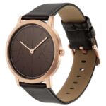 Armani Exchange Two-Hand Brown Leather Watch-AX2873
