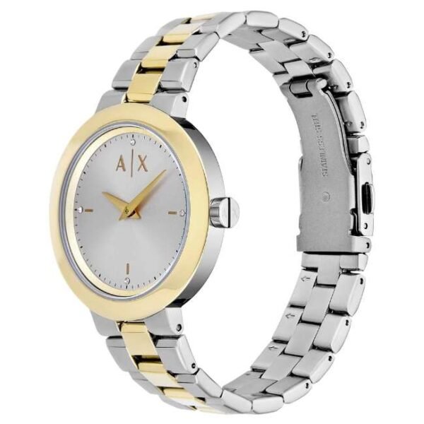 Armani Exchange Women Silver Dial Round Stainless Steel Watch-AX5171
