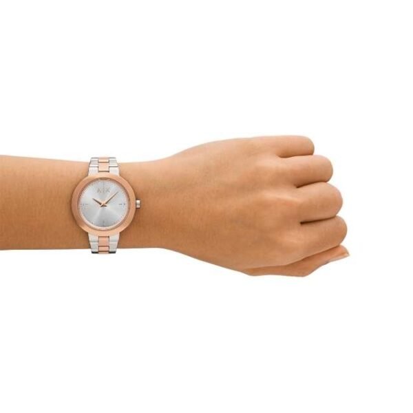 Armani Exchange Women Silver Dial Round Stainless Steel Watch-AX5172