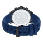 Police Quartz Chronograph Blue Dial Silicone Strap Watch for Men-PL15657JSBU03PW