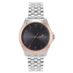 Tommy Hilfiger Grey Dial Golden Colour Stainless Steel Strap Watch for Men-TH1710545