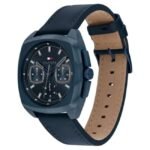 Tommy Hilfiger Quartz Multifunction Blue Dial Blue Leather Strap Watch for Men-TH1710558