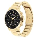 Tommy Hilfiger Quartz Multifunction Black Stainless Steel Strap for Men-TH1710589