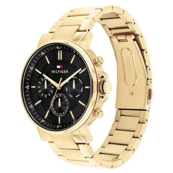 Tommy Hilfiger Quartz Multifunction Black Stainless Steel Strap for Men-TH1710589