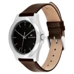 Tommy Hilfiger Quartz Analog Black Leather Strap for Men-TH1710601