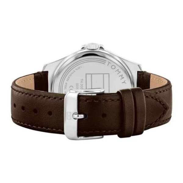 Tommy Hilfiger Quartz Analog Black Leather Strap for Men-TH1710601