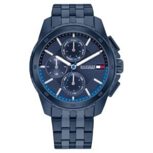 Tommy Hilfiger Quartz Multifunction Blue Dial Blue Stainless Steel Strap Watch for Men-TH1710622
