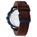 Tommy Hilfiger Quartz Multifunction Blue Dial Brown Leather Strap Watch for Men-TH1710632