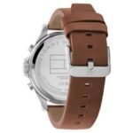 Tommy Hilfiger Quartz Multifunction Blue Dial Brown Leather Strap Watch for Men-TH1710633