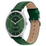 Tommy Hilfiger Quartz Analog Green Dial Leather Strap Watch for Women-TH1782553