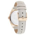 Tommy Hilfiger Quartz Analog with Date Silver Dial Leather Strap Watch for Women-TH1782595