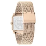 Tommy Hilfiger Grey Dial Golden Stainless Steel Strap Watch for Women-TH1782610