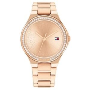 Tommy Hilfiger Quartz Analog Rose Gold Stainless Steel Strap for Women-TH1782643