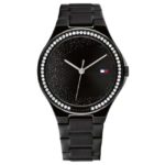Tommy Hilfiger Quartz Analog Black Stainless Steel Strap for Women-TH1782644
