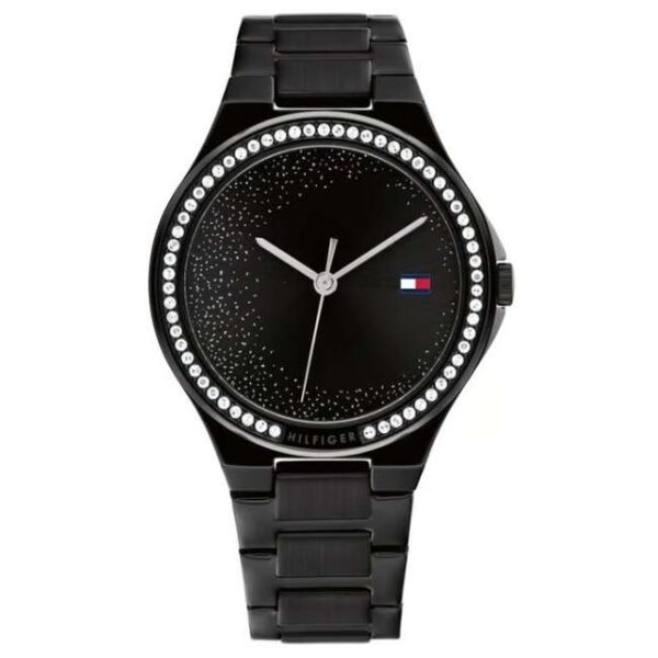 Tommy Hilfiger Quartz Analog Black Stainless Steel Strap for Women-TH1782644