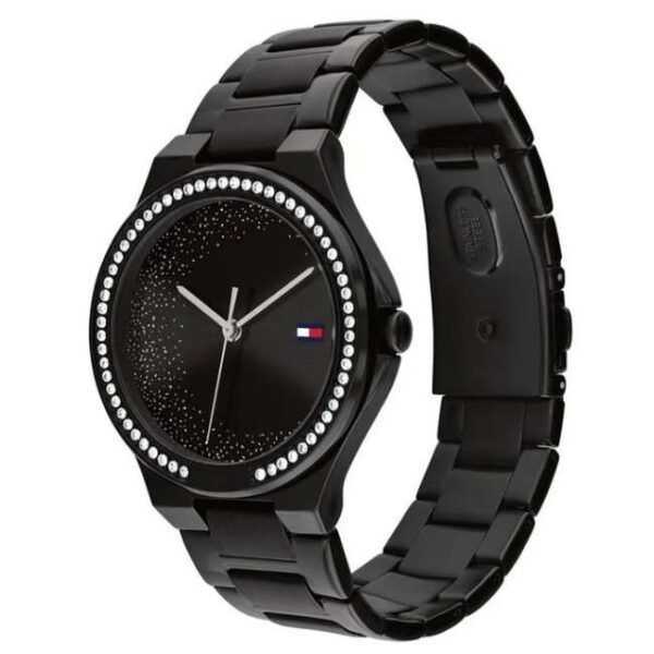 Tommy Hilfiger Quartz Analog Black Stainless Steel Strap for Women-TH1782644