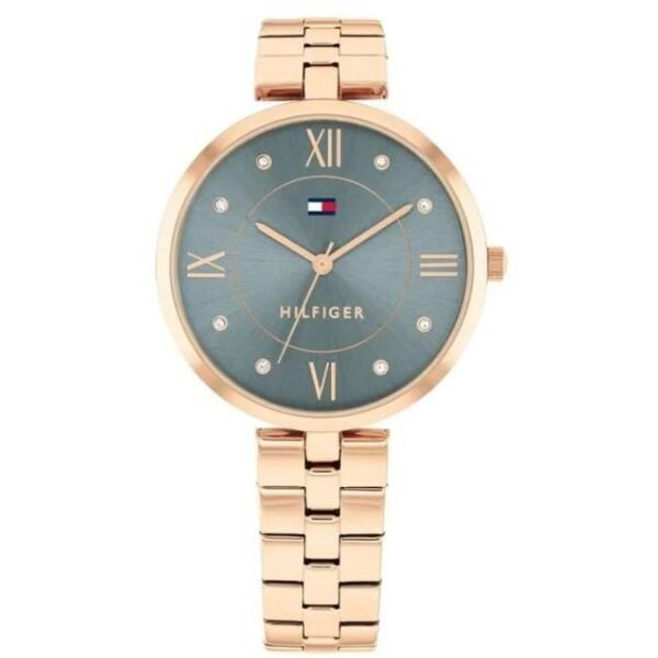 Tommy Hilfiger Quartz Analog Blue Stainless Steel Strap for Women-TH1782686
