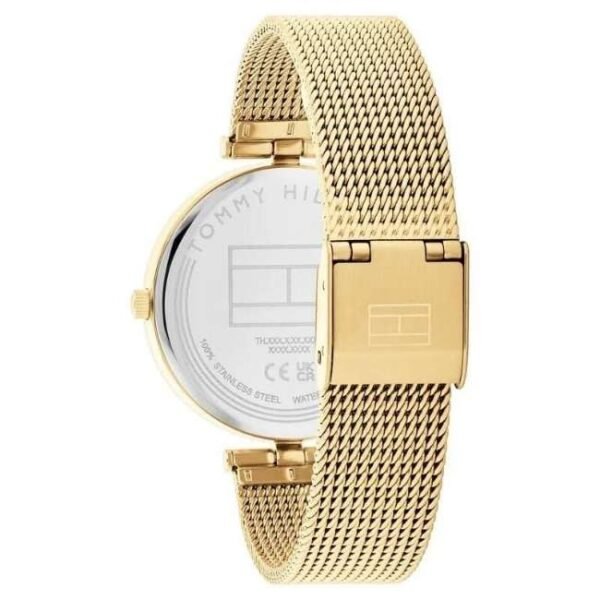 Tommy Hilfiger Quartz Analog Green Dial Golden Stainless Steel Strap Watch for Women-TH1782711