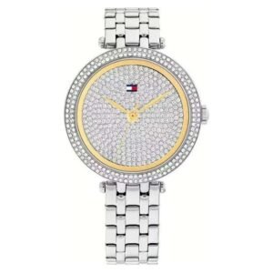 Tommy Hilfiger Quartz Analog Silver Dial Silver Stainless Steel Strap Watch for Women-TH1782722