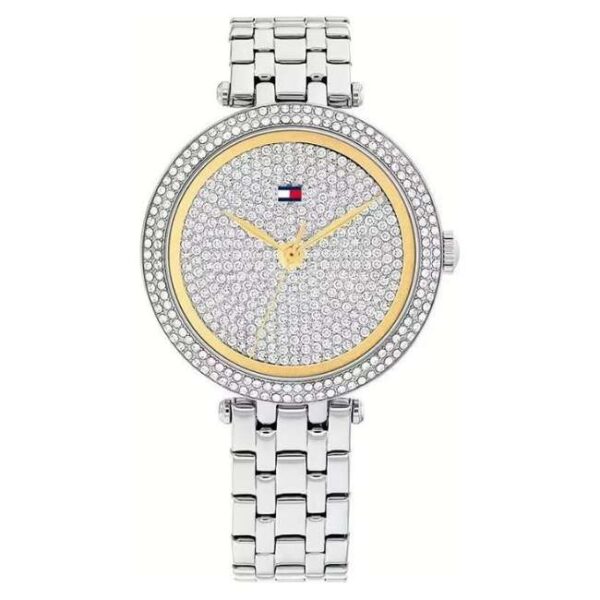 Tommy Hilfiger Quartz Analog Silver Dial Silver Stainless Steel Strap Watch for Women-TH1782722