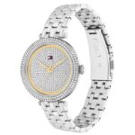 Tommy Hilfiger Quartz Analog Silver Dial Silver Stainless Steel Strap Watch for Women-TH1782722