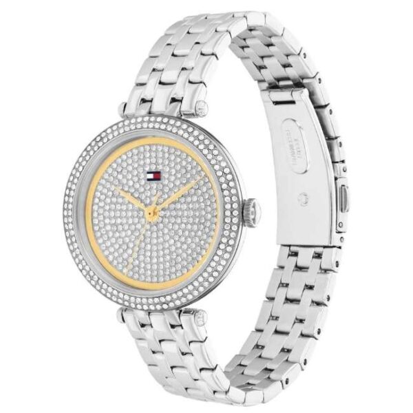 Tommy Hilfiger Quartz Analog Silver Dial Silver Stainless Steel Strap Watch for Women-TH1782722