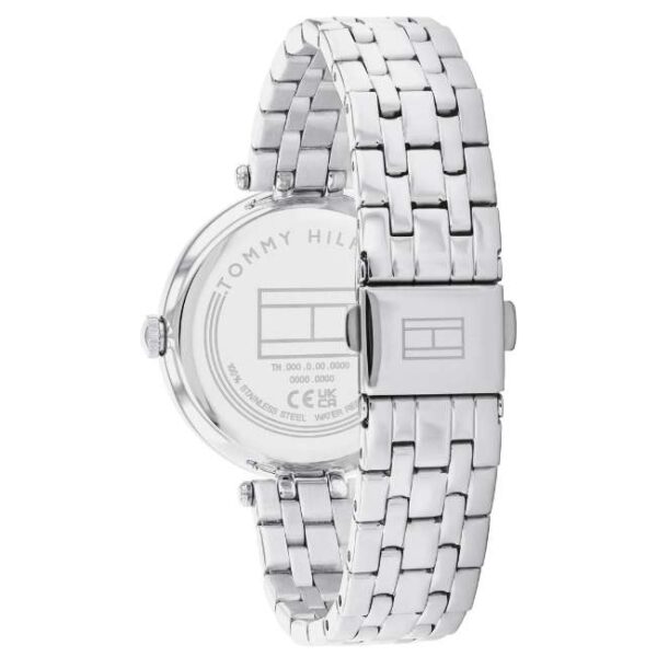 Tommy Hilfiger Quartz Analog Silver Dial Silver Stainless Steel Strap Watch for Women-TH1782722