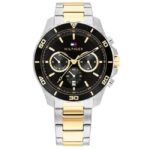 Tommy Hilfiger Quartz Multifunction Black Stainless Steel Strap for Men-TH1792095