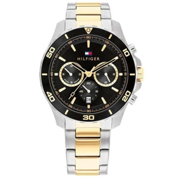 Tommy Hilfiger Quartz Multifunction Black Stainless Steel Strap for Men-TH1792095