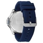 Tommy Hilfiger Quartz Analog with Date Blue Dial Blue Silicone Strap Watch for Men-TH1792134