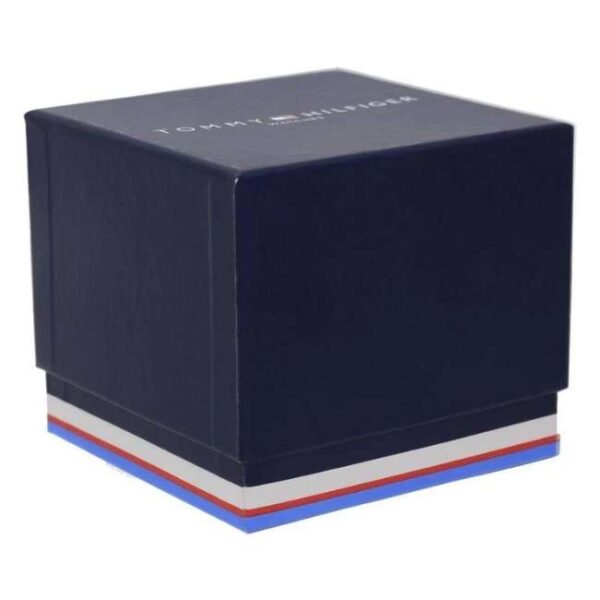 Tommy Hilfiger Quartz Analog with Date Blue Dial Blue Silicone Strap Watch for Men-TH1792134