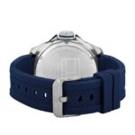 Tommy Hilfiger Quartz Analog with Date Blue Dial Blue Silicone Strap Watch for Men-TH1792134