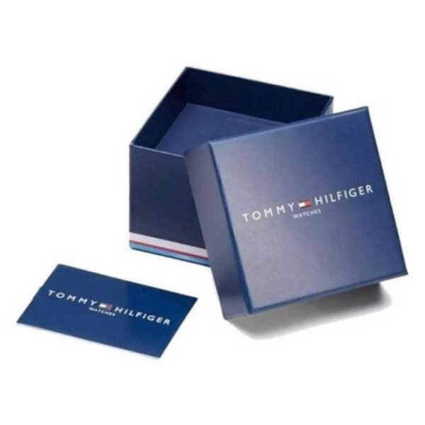 Tommy Hilfiger Quartz Analog with Date Blue Dial Black Stainless Steel Strap Watch for Men-TH1792139