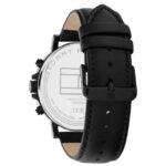 Tommy Hilfiger Quartz Multifunction Black Dial Black Leather Strap Watch for Men-TH1792144