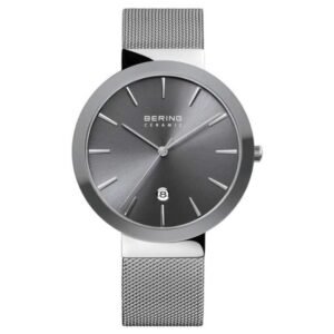 Bering Men Grey Dial Quartz Watch -11440-389