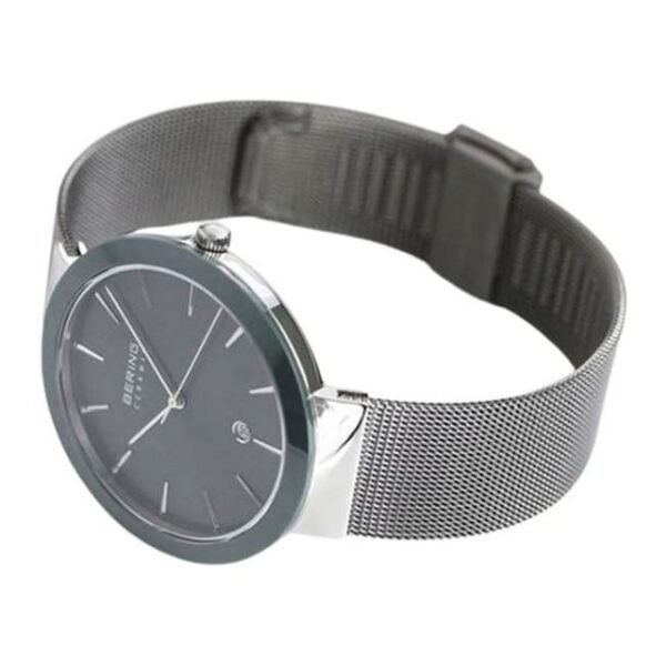 Bering Men Grey Dial Quartz Watch -11440-389