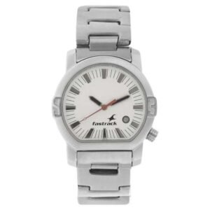 Fastrack Men White Dial Quartz Watch -1161SM03