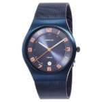 Bering Men Blue Dial Quartz Watch -11937-393