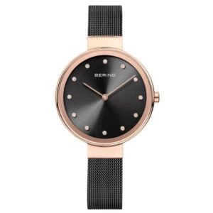 Bering Women Black Dial Quartz Watch -12034-166