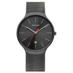 Bering Men Grey Dial Quartz Watch -13338-077