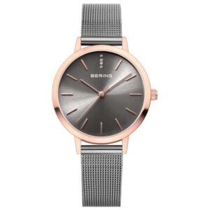 Bering Women Grey Dial Quartz Watch -13434-369