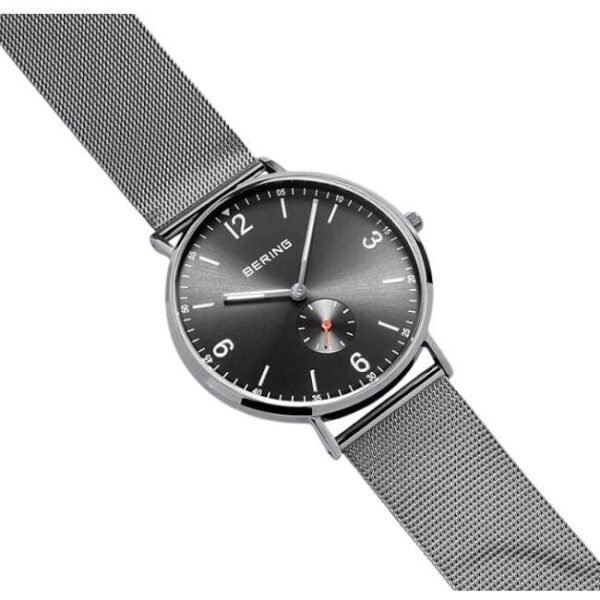 Bering Men Grey Dial Quartz Watch -14040-377
