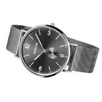 Bering Men Grey Dial Quartz Watch -14040-377