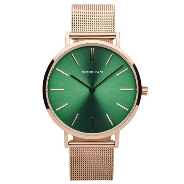 Bering Women Green Dial Quartz Watch -14134-368