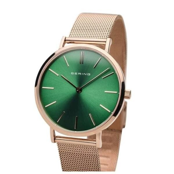 Bering Women Green Dial Quartz Watch -14134-368