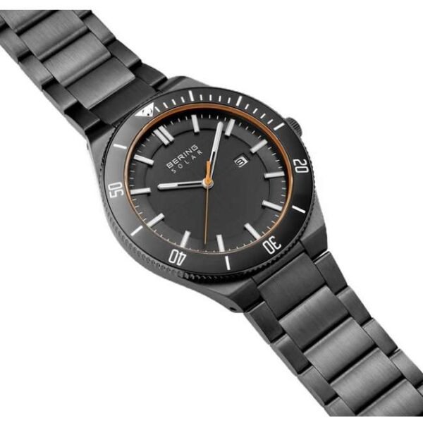 Bering Men Grey Dial Solar Watch -14443-779