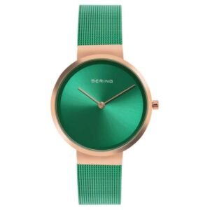 Bering Women Green Dial Quartz Watch -14531-868