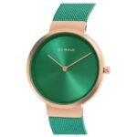 Bering Women Green Dial Quartz Watch -14531-868