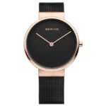 Bering Unisex Black Dial Quartz Watch -14539-166