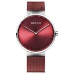 Bering Men Red Dial Quartz Watch -14539-303